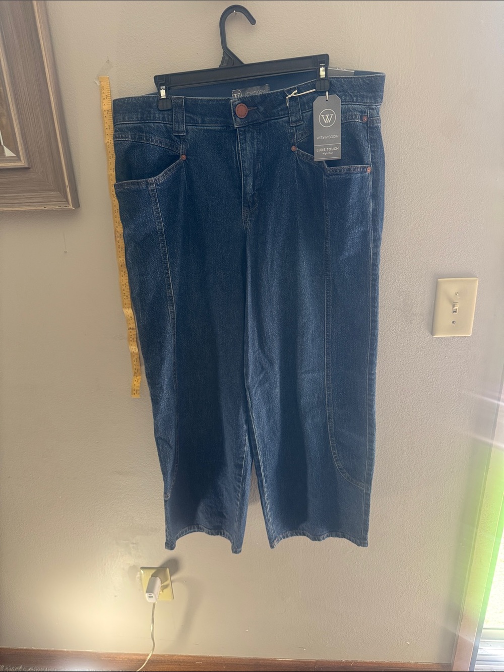Wit & Wisdom Indigo Wide Leg Jeans